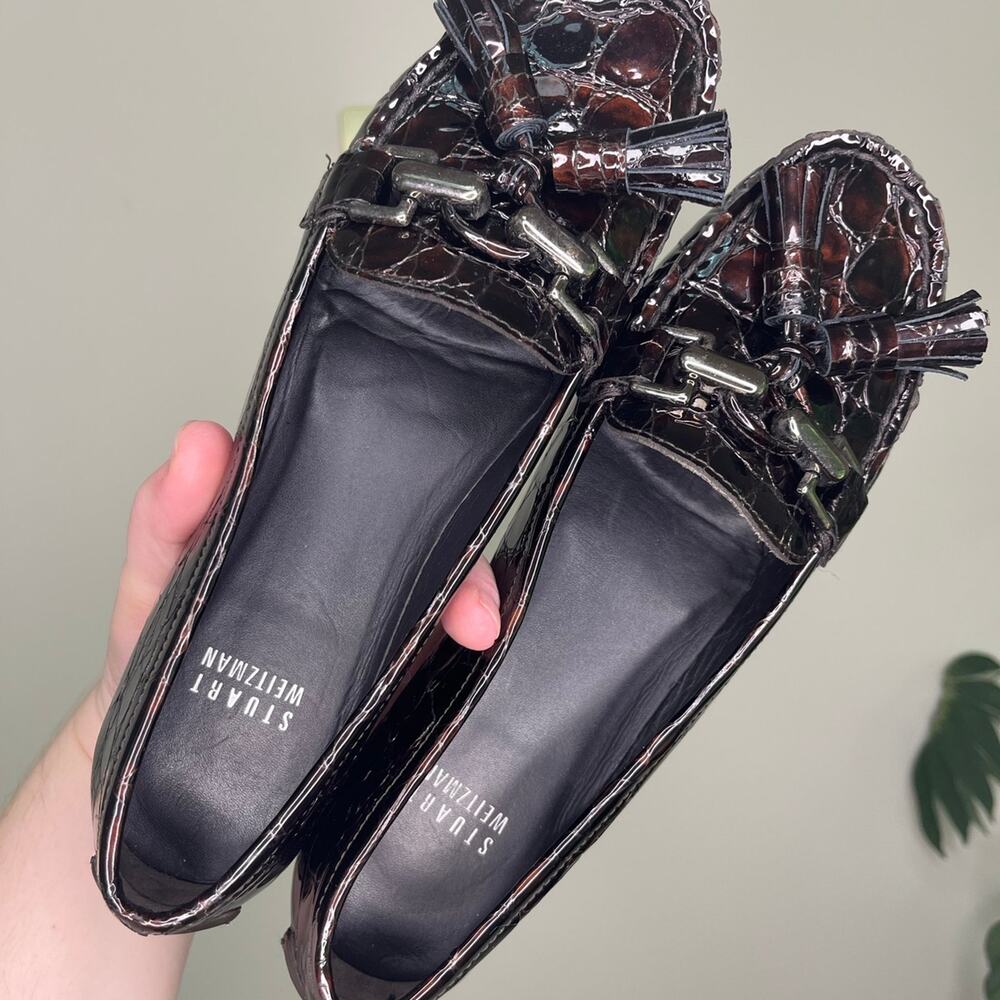 Stuart Weitzman tassel loafers, womens size 6